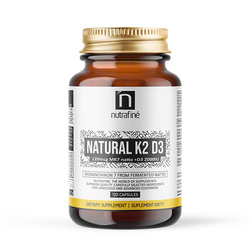 FSN Nutrafine Natural Vitamin K2 + D3 120 caps